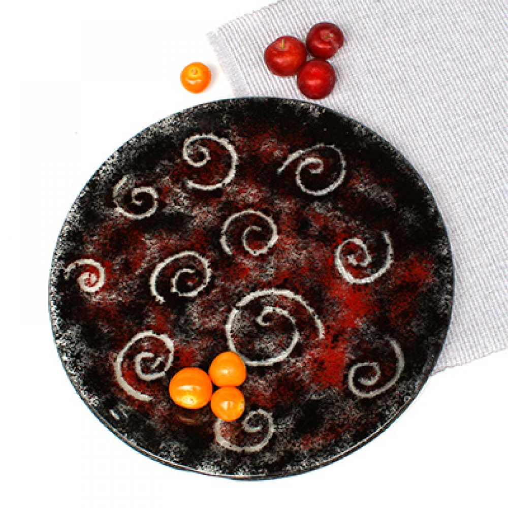 Plato circular espirales