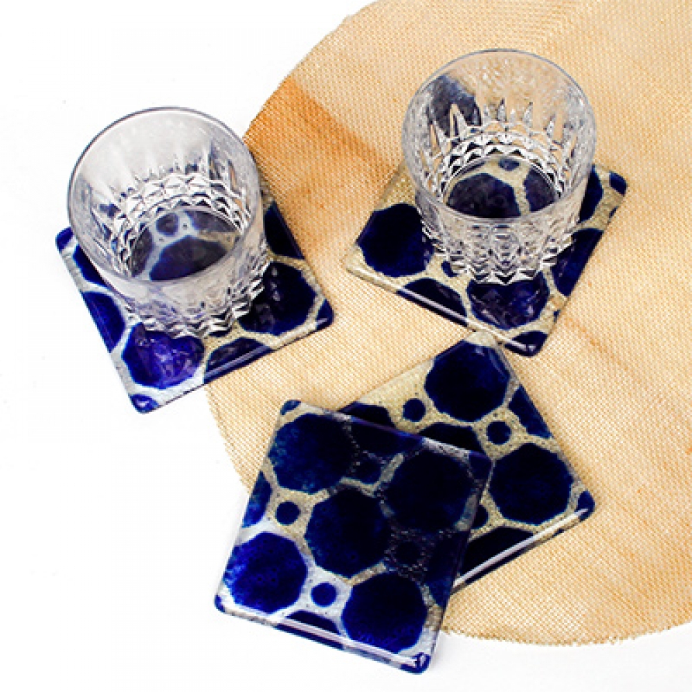Posavasos rumi azul