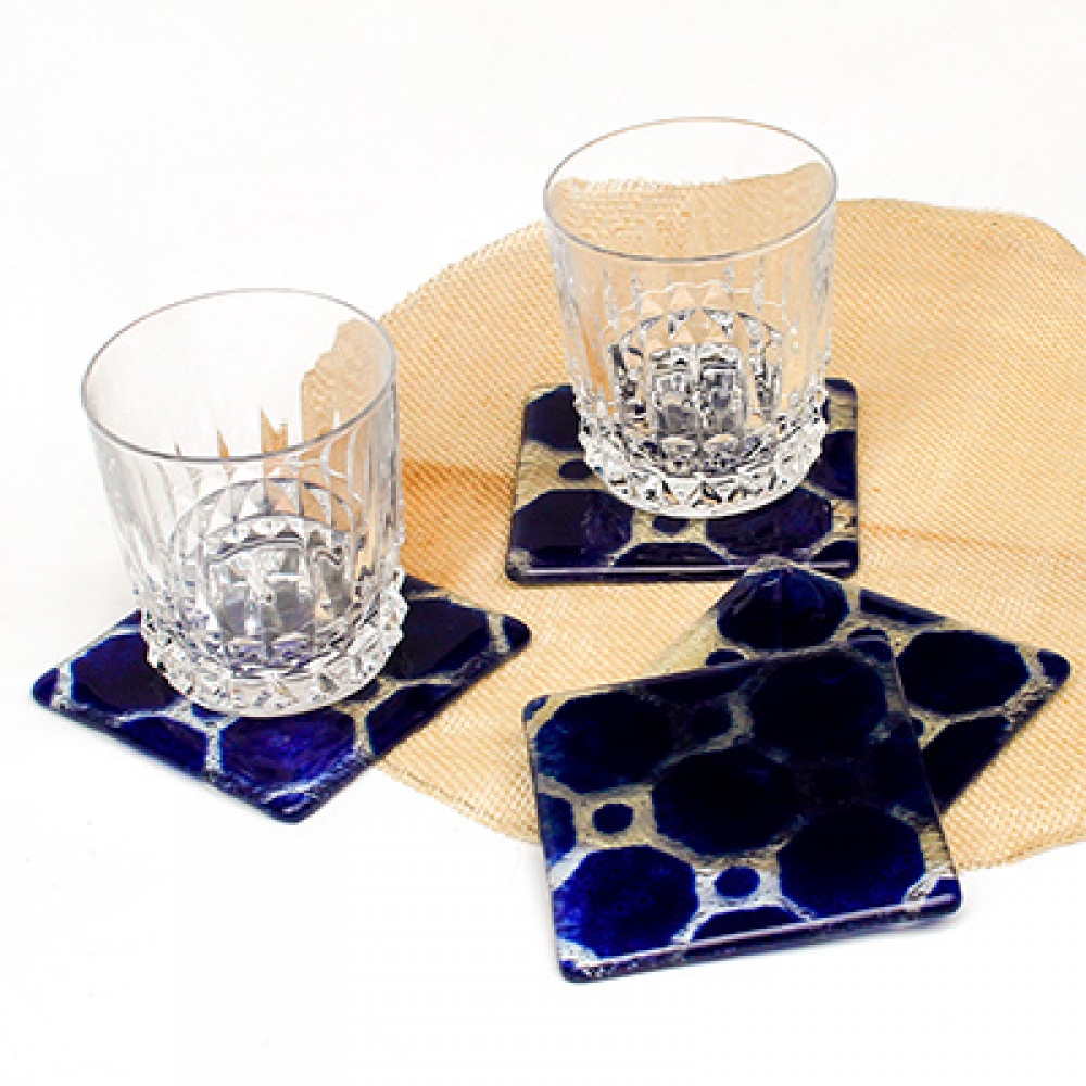 Posavasos rumi azul