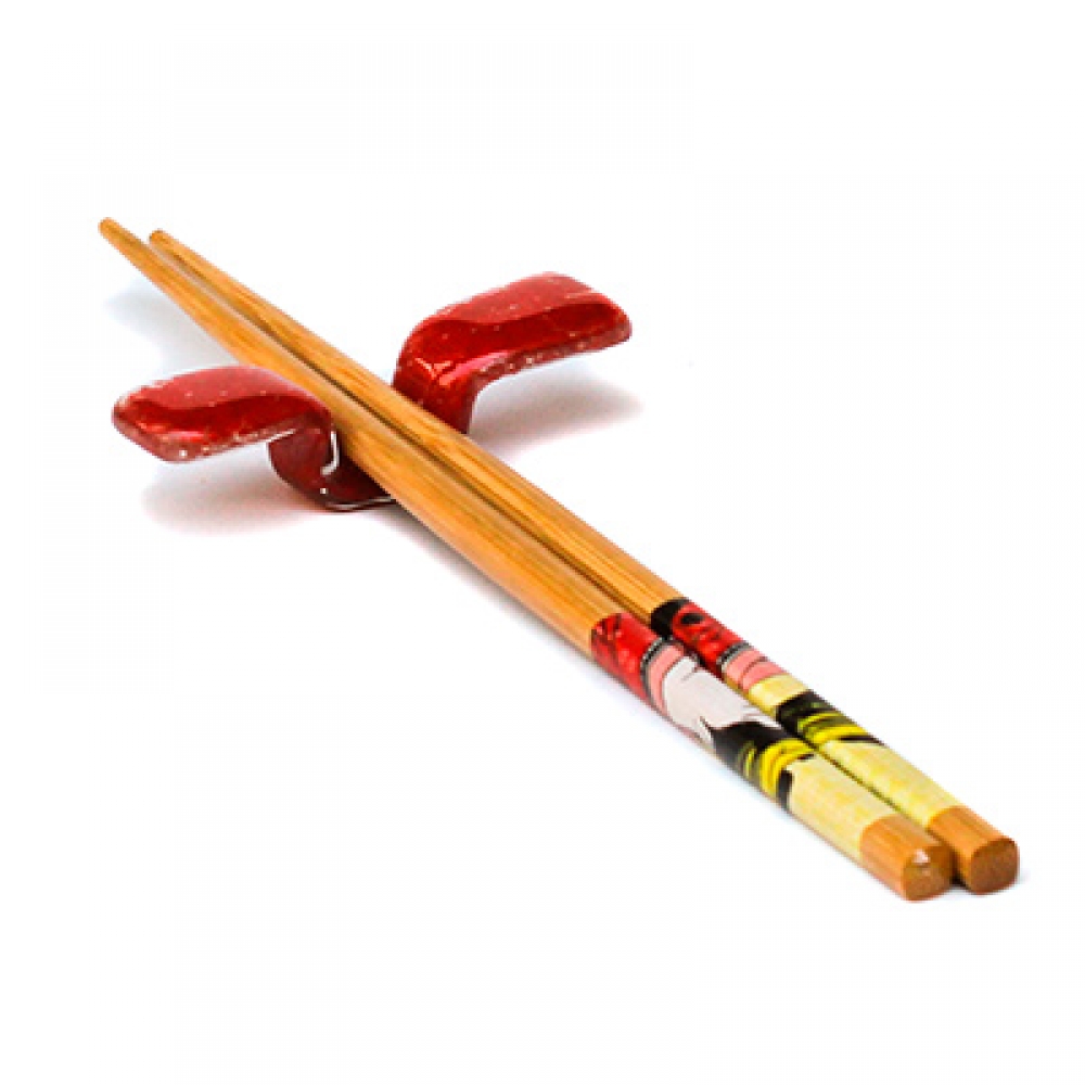 Apoya palitos rojo sushi