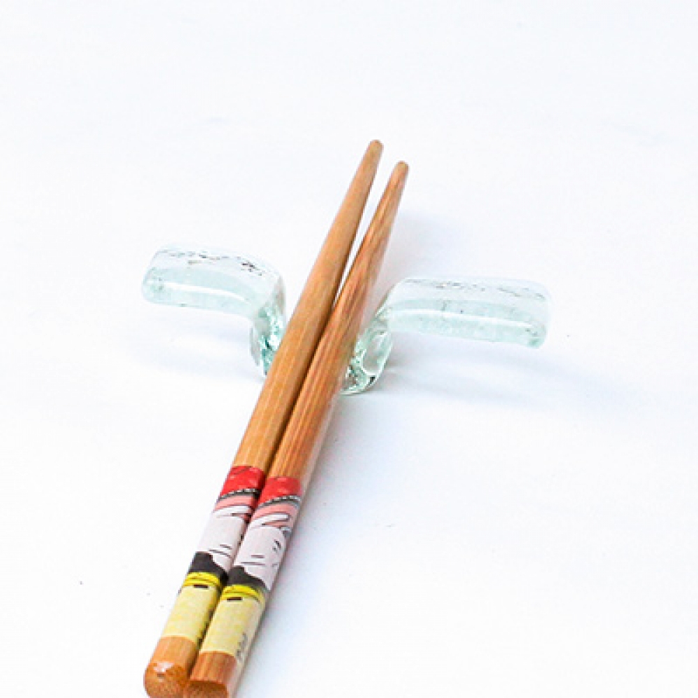 Apoya palitos transparentes sushi