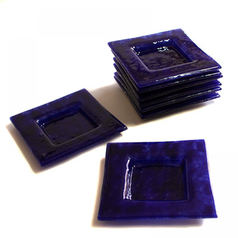 Plato para el pan azul