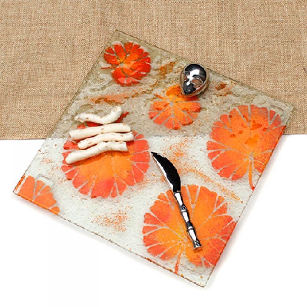 Tabla cuadrada hojas otonales&nbsp;