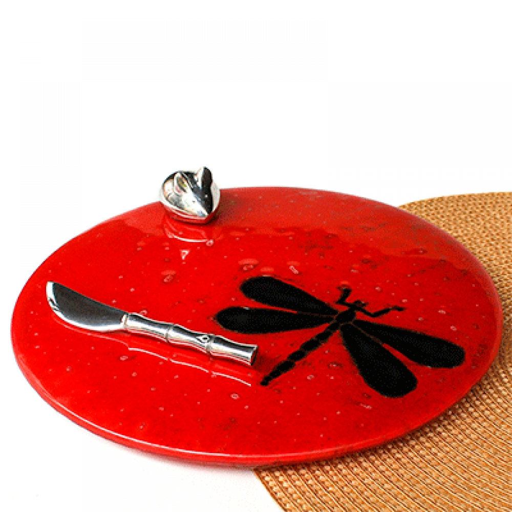 Tabla para servir libelula negra