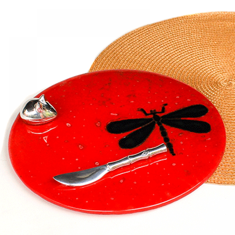 Tabla para servir libelula negra