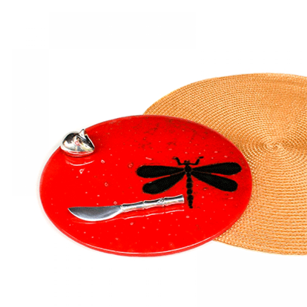 Tabla para servir libelula negra