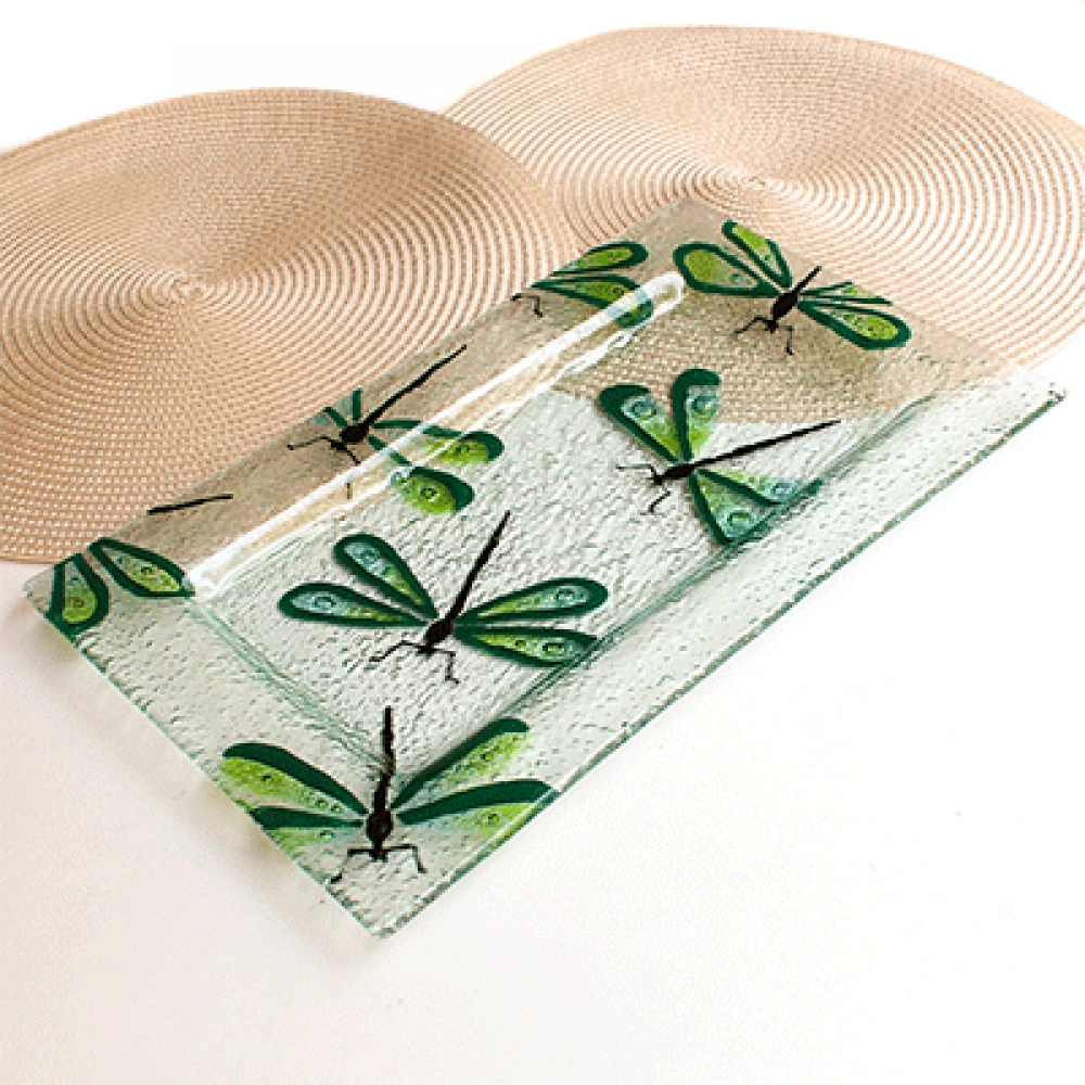 Fuente beta libélula verde turquesa