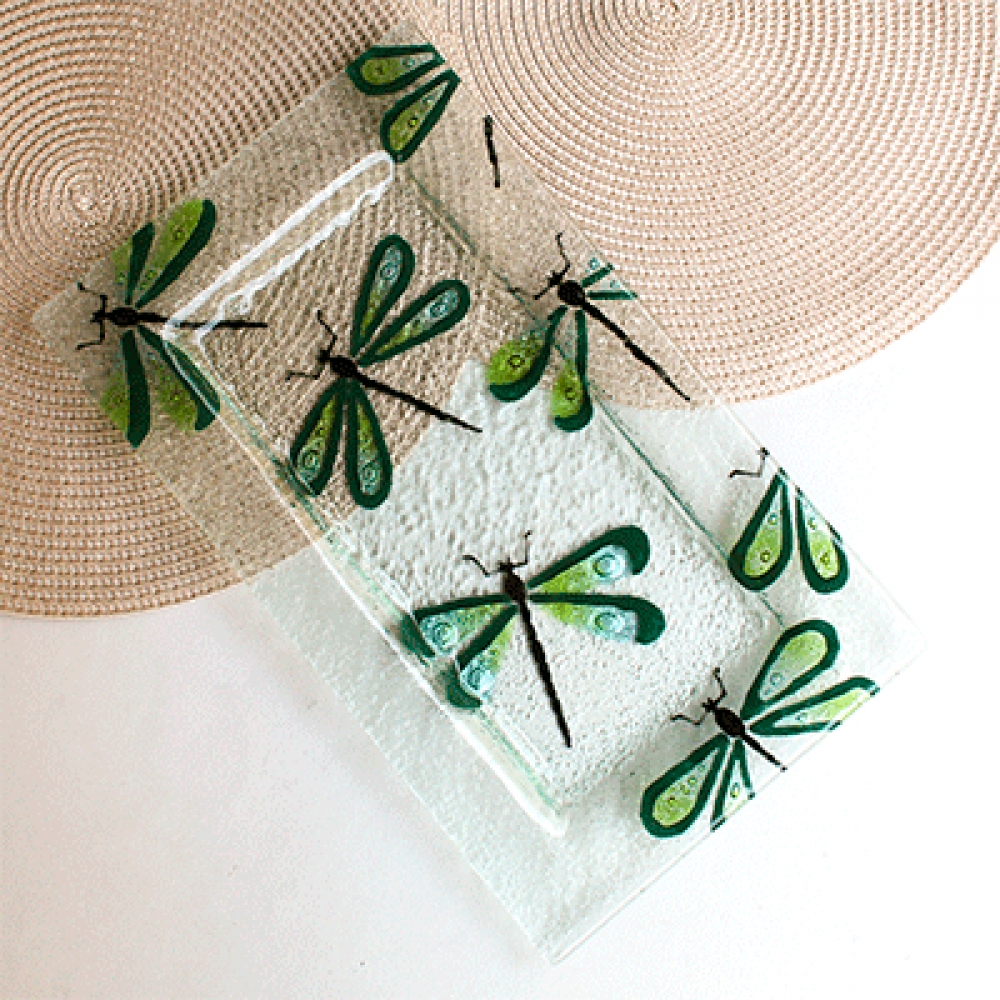 Fuente beta libélula verde turquesa