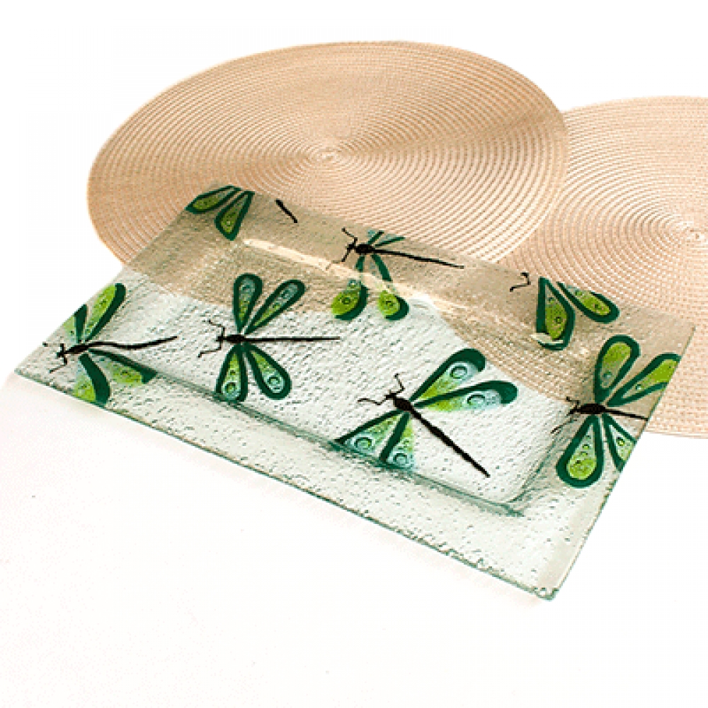 Fuente beta libélula verde turquesa