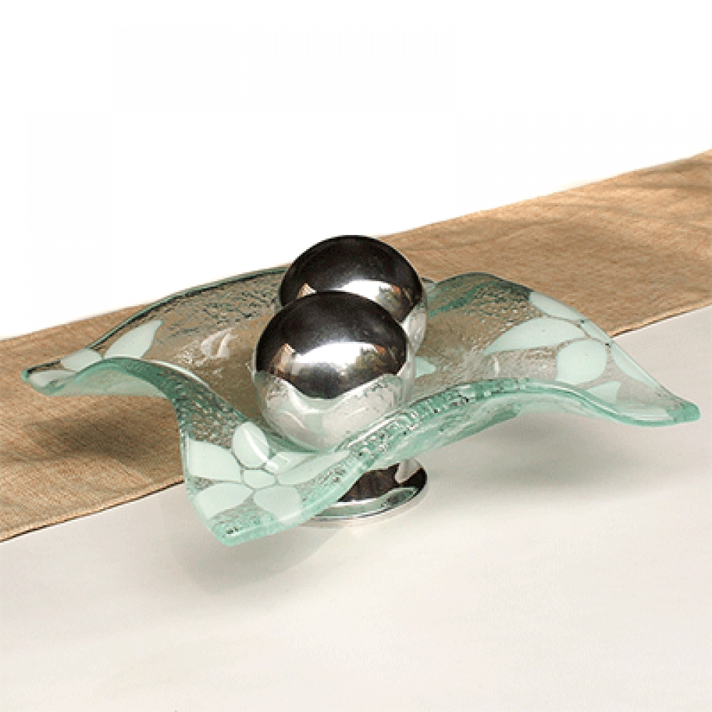 Pañuelo flores blancas