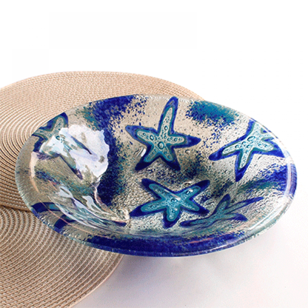 Ensaladera umanku estrella de mar azul