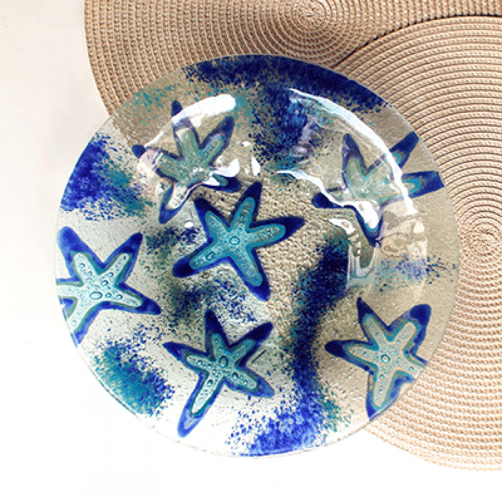 Ensaladera umanku estrella de mar azul