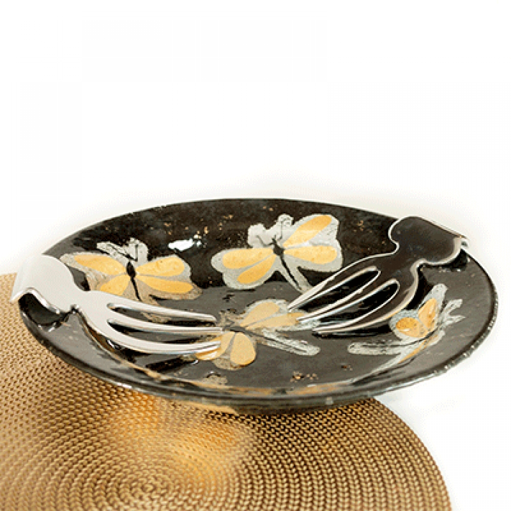 Ensaladera tinirur lib&eacute;lula dorada