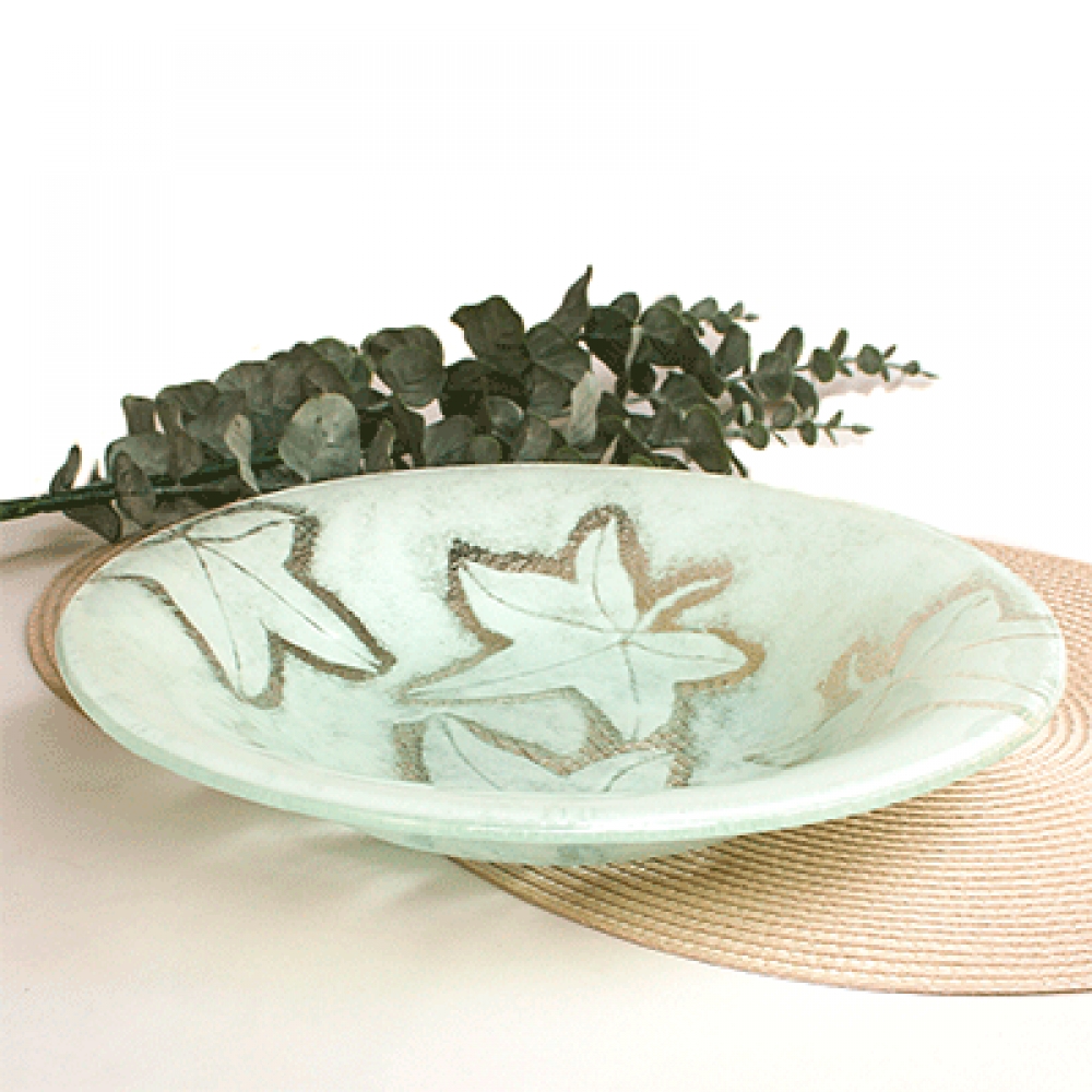 Ensaladera umanku hojas blancas