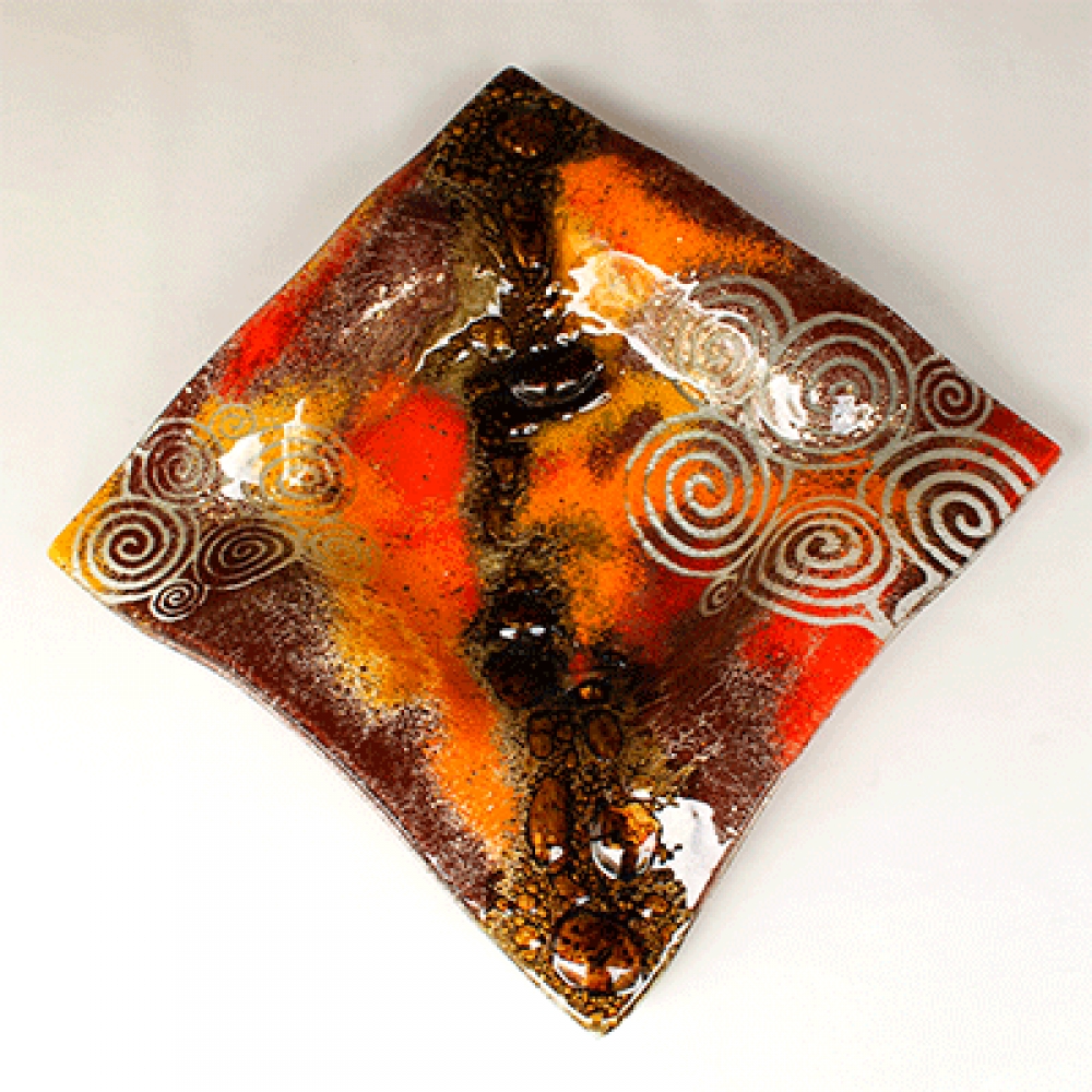 Centro de mesa pañuelon espirales.