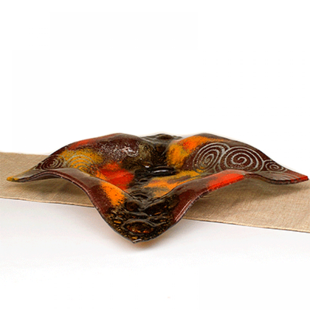 Centro de mesa pañuelon espirales.