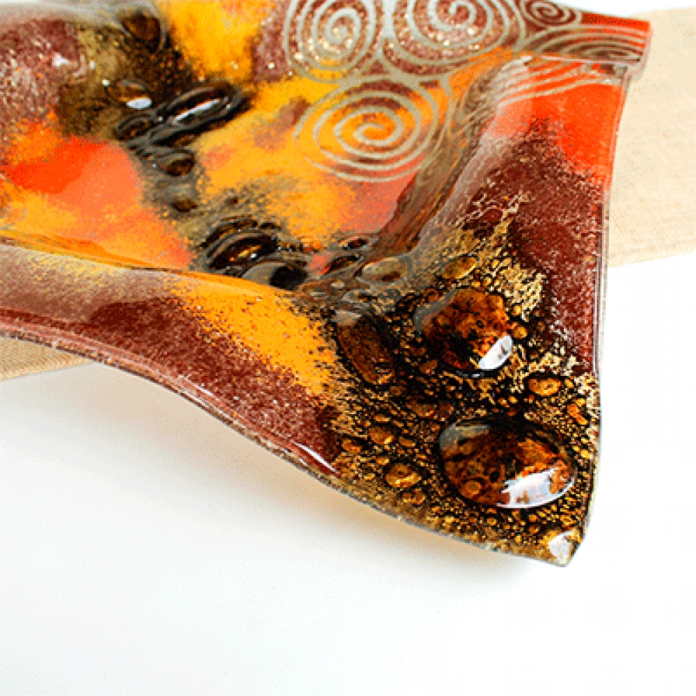 Centro de mesa pañuelon espirales.