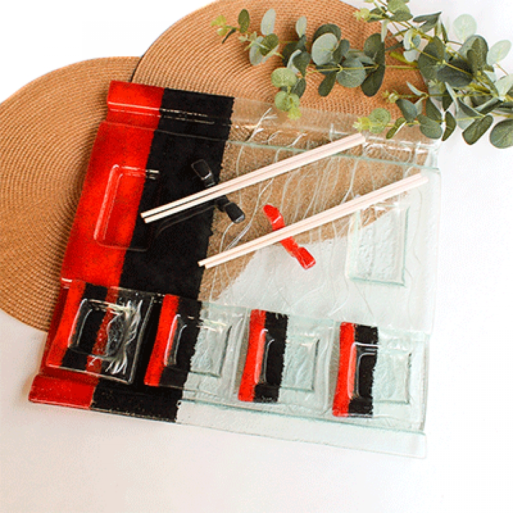 Tabla cuadrada multiusos sushi