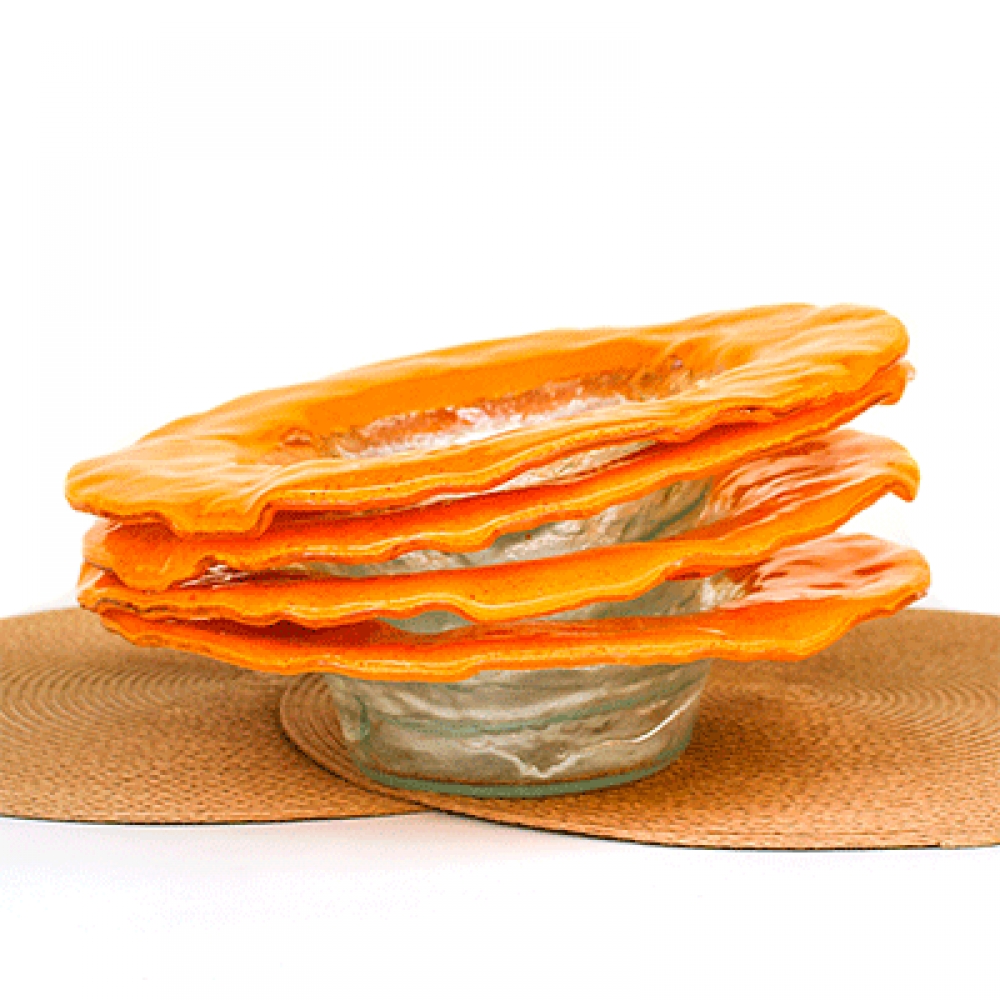 Bowl rustico borde amarillo yema
