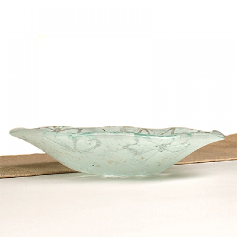 Bowl ensaladera ondas mariposa blanca