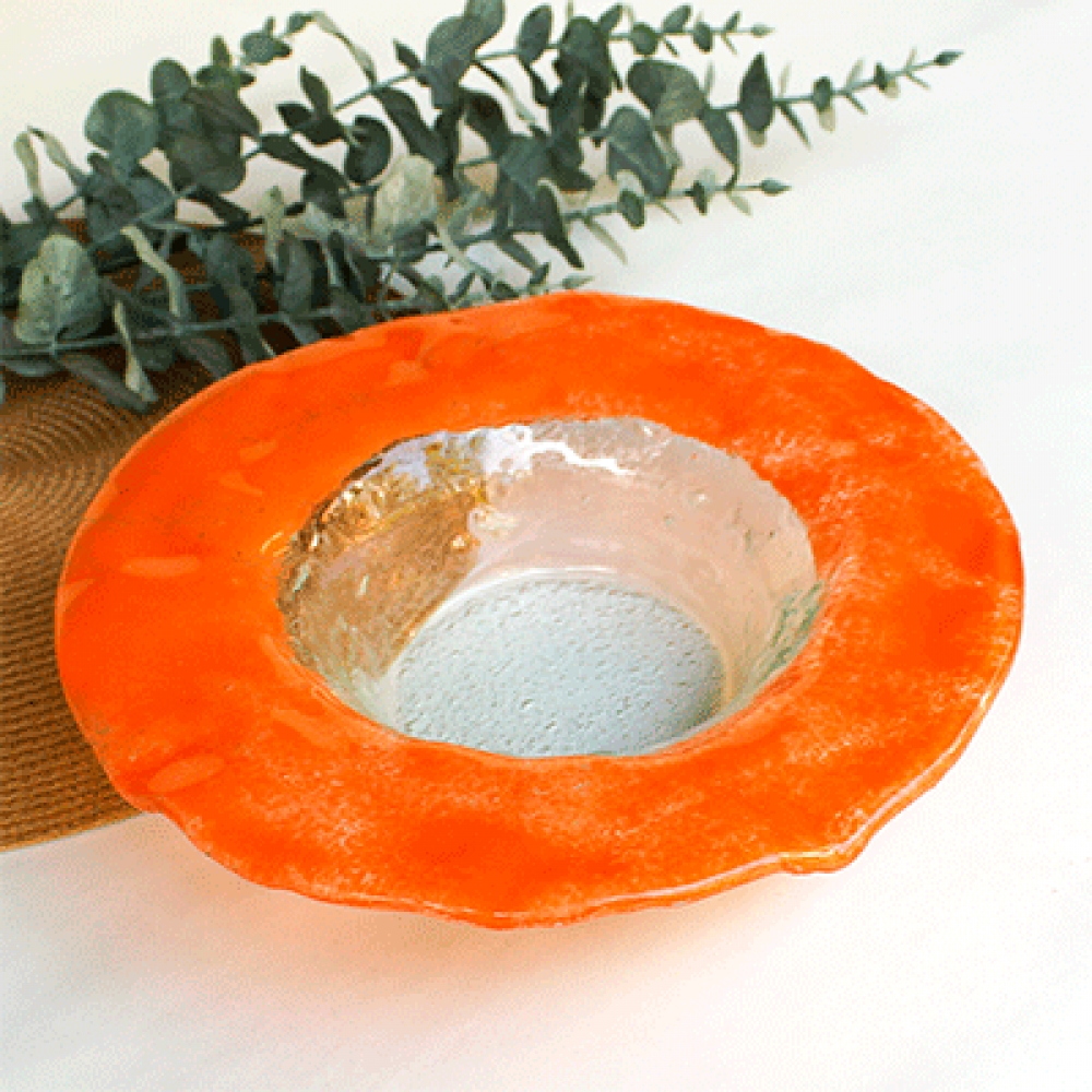 Bowl rustico borde mandarina