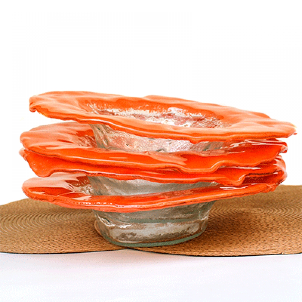 Bowl rustico borde mandarina