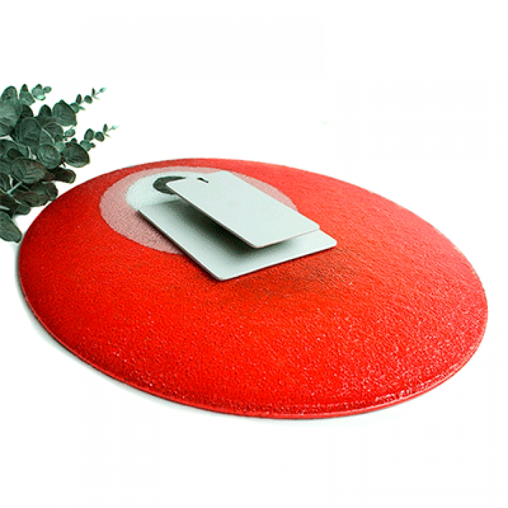 Cuadro circular ojo turco rojo