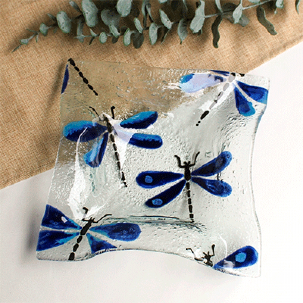 Pañuelo libélula azul