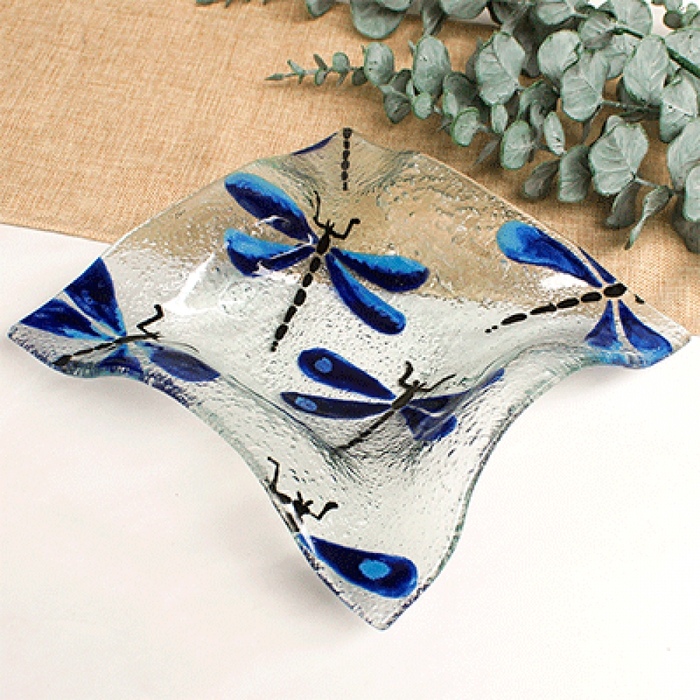 Pañuelo libélula azul