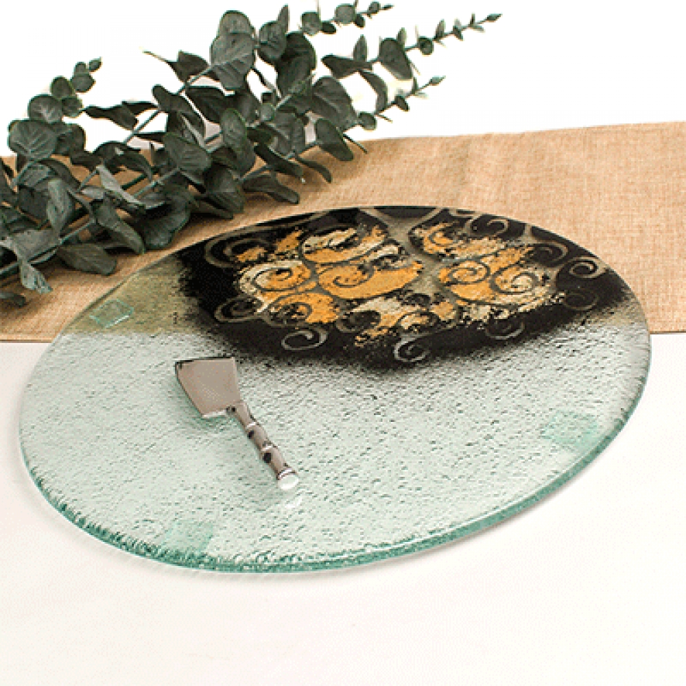 Tabla para servir grande ilumina