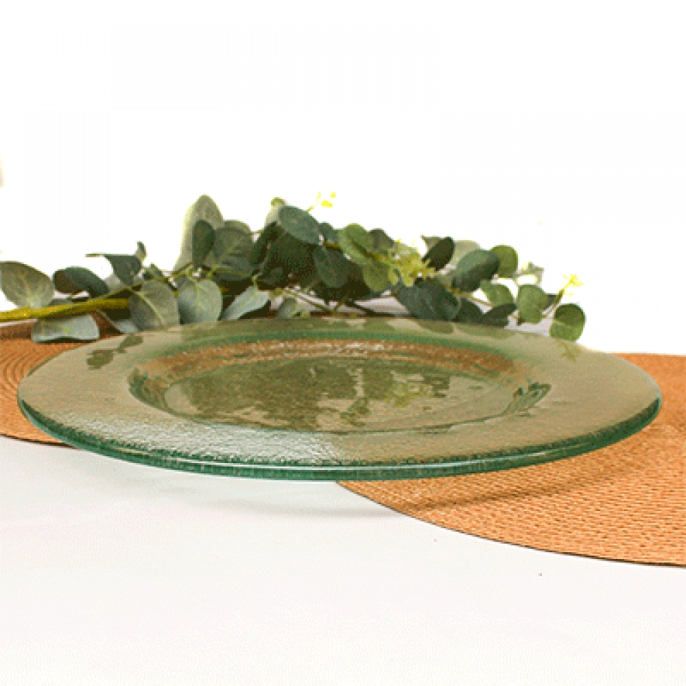 Plato circular transparente
