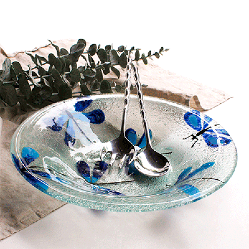 ensaladera umanku lib&eacute;lulas con cubiertos