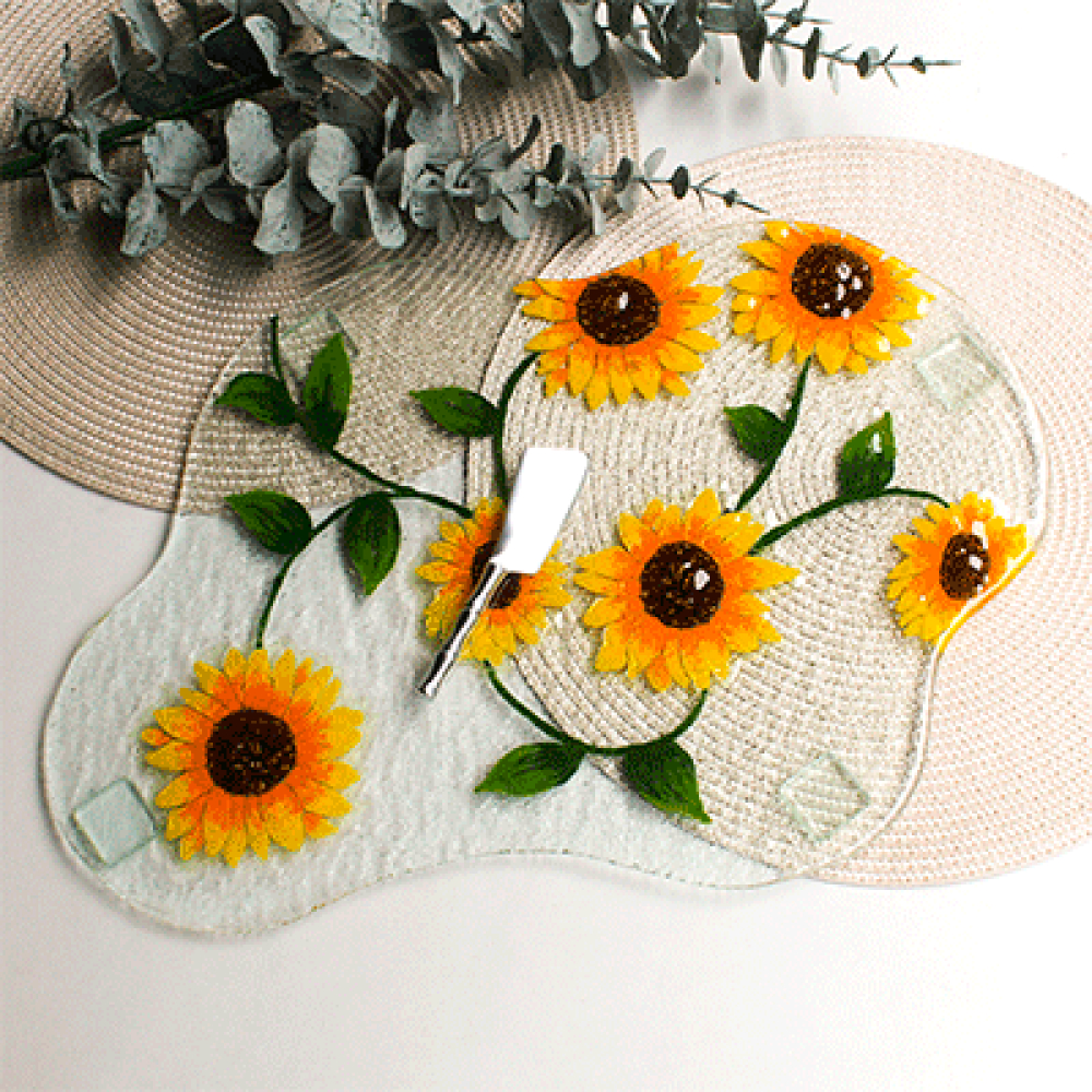 tabla irregular girasoles