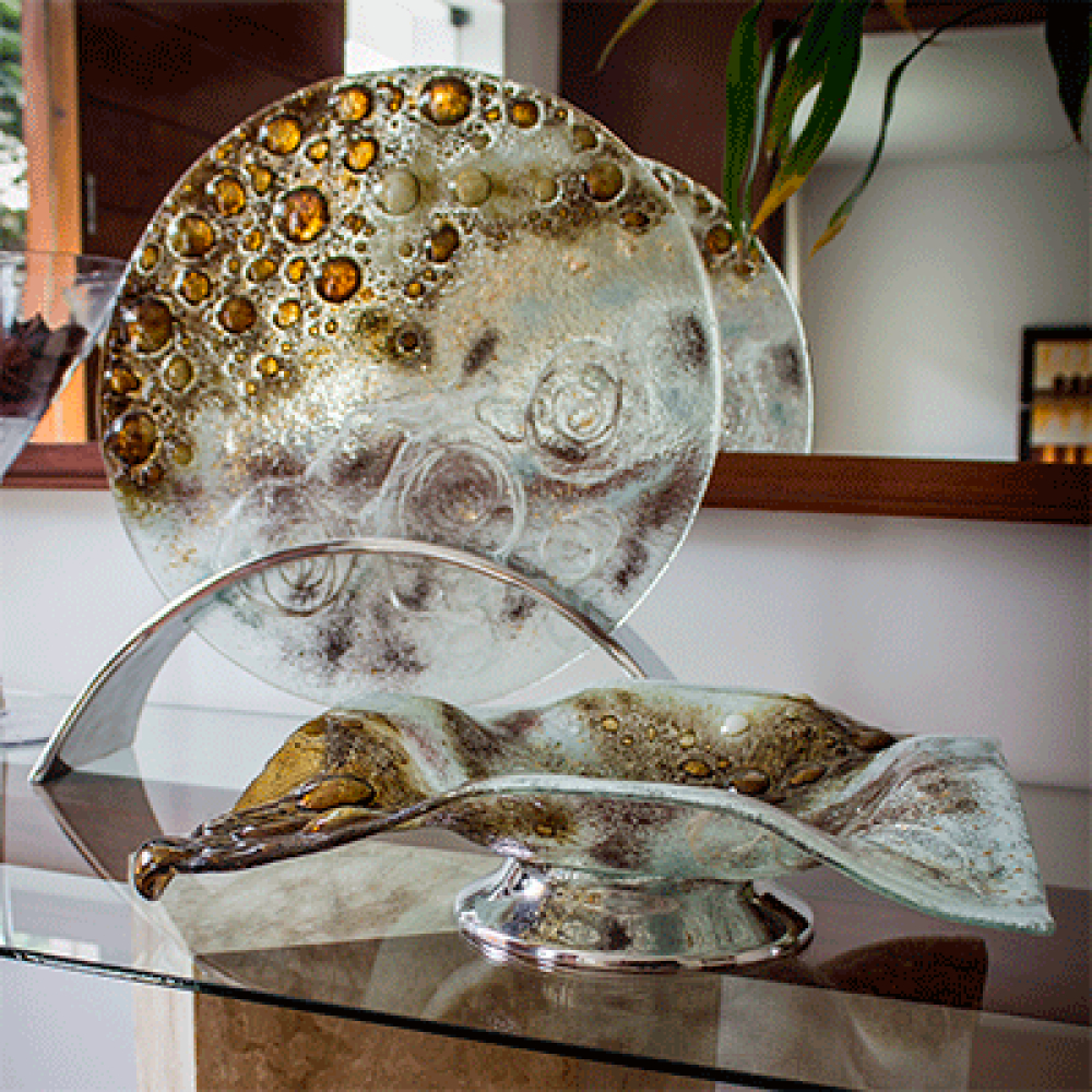 escultura burbuja caramelo
