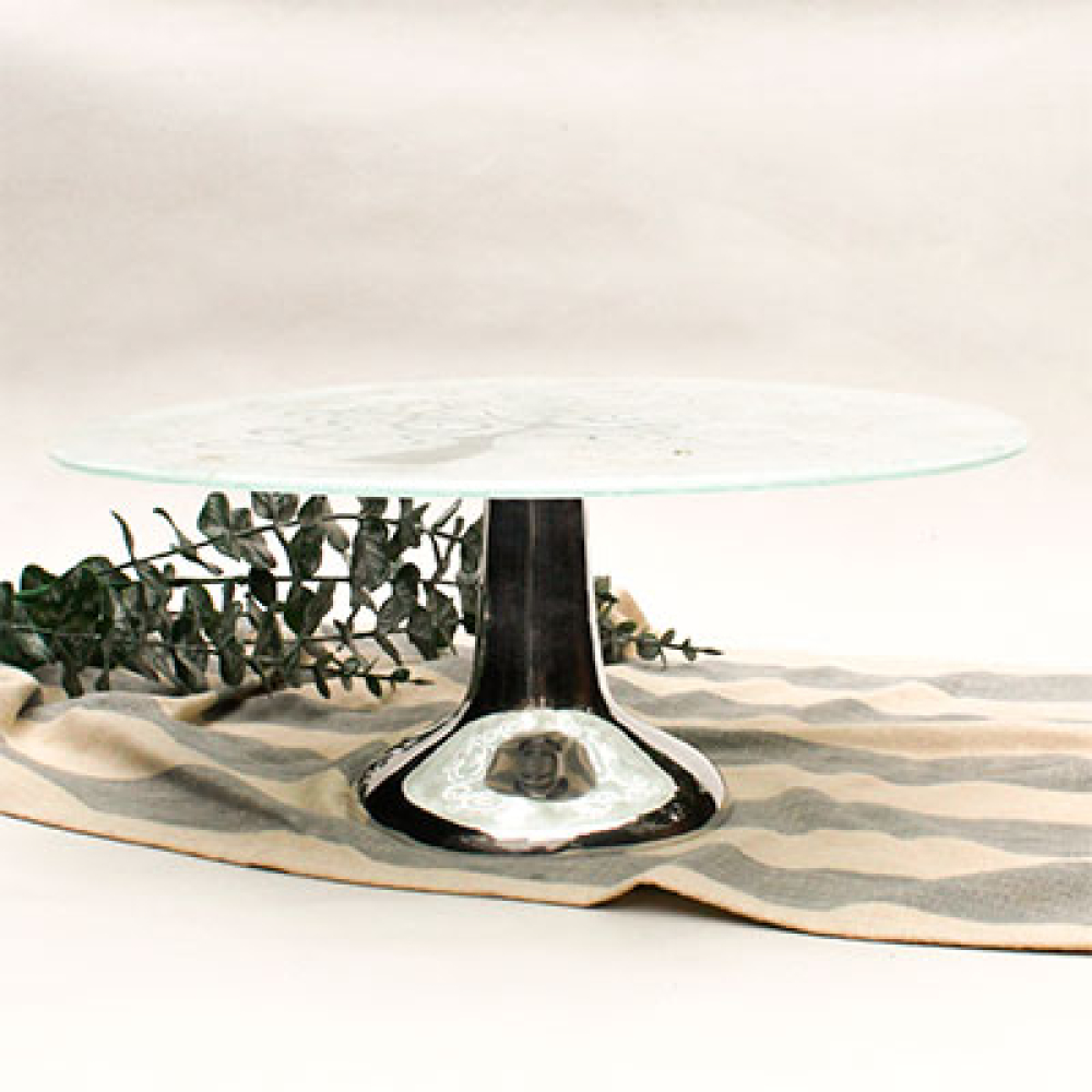 porta tortas &aacute;rbol de la vida blanco