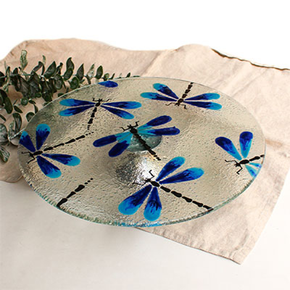 Porta tortas lib&eacute;lula azul