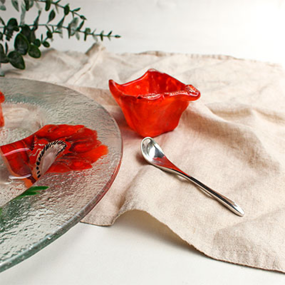 Panqara fuente circular con 3 espacios amapola