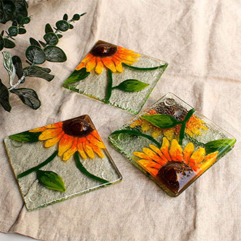 Posavasos girasoles