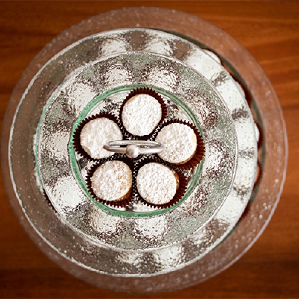 Bandeja tres niveles circular