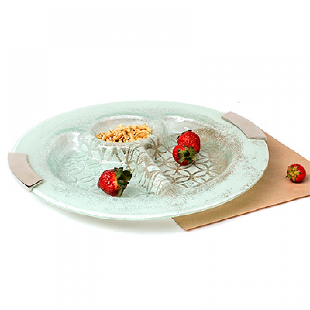 Fuente tres espacios circular celosía