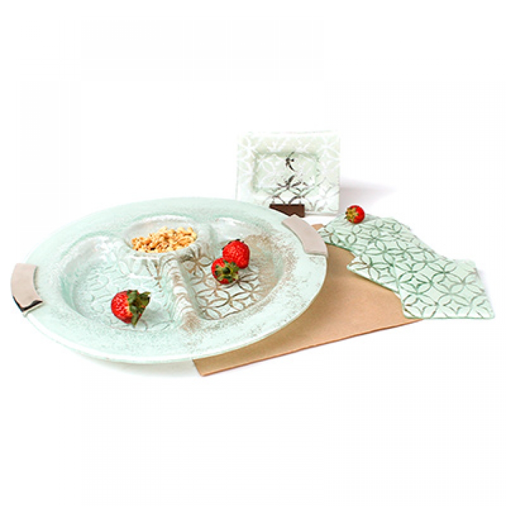 Fuente tres espacios circular celosía