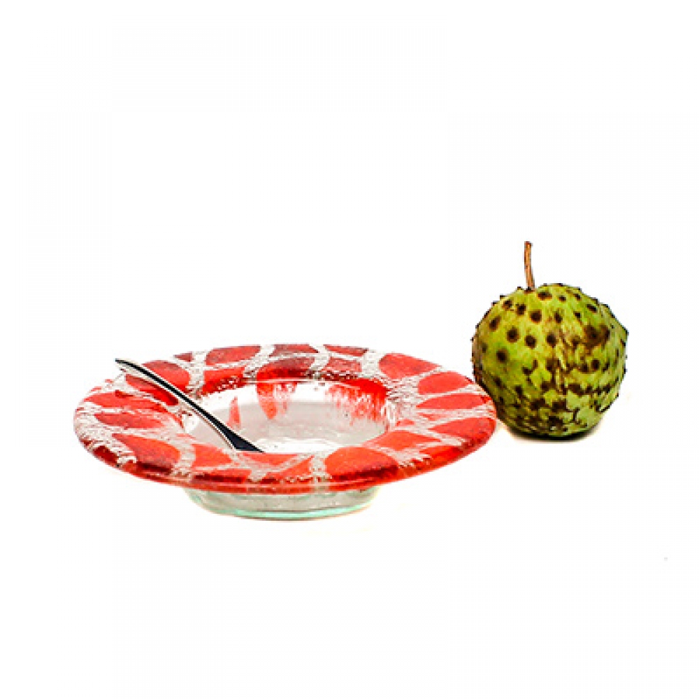 Bowl petit hojas rojas