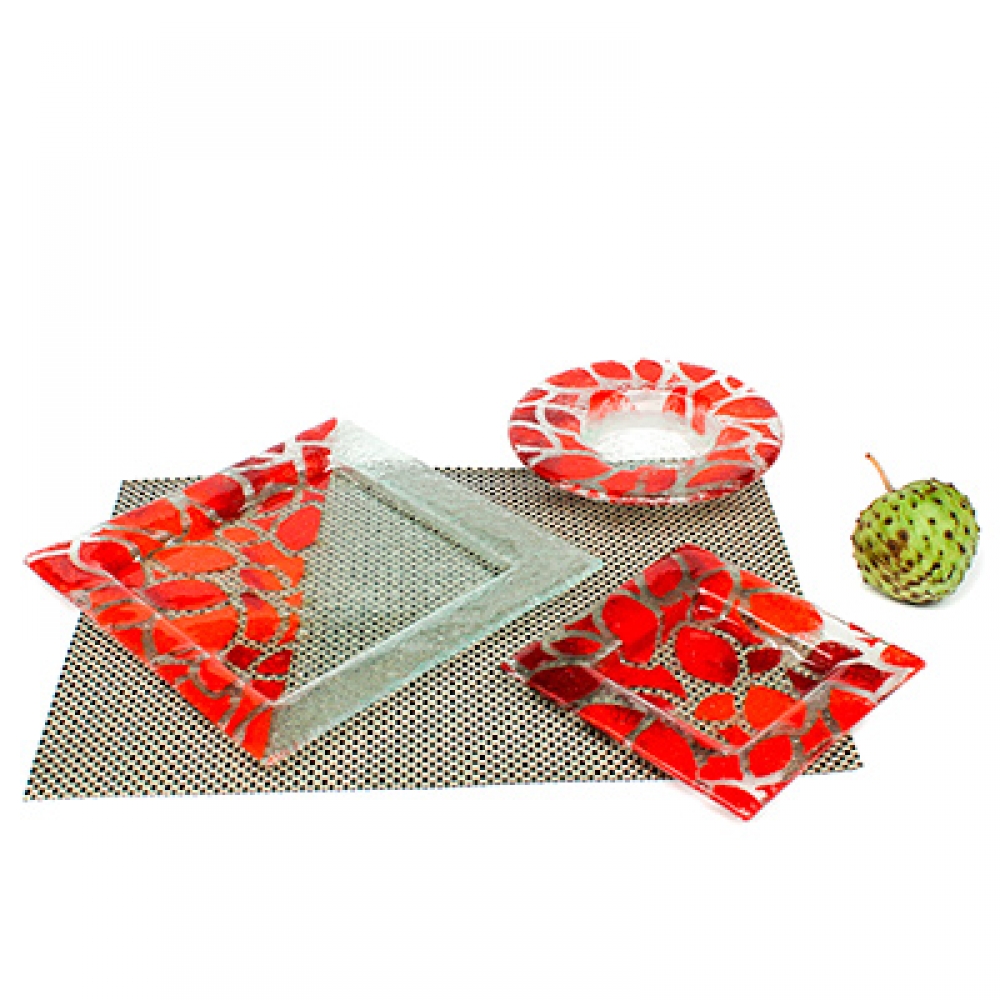 Bowl petit hojas rojas
