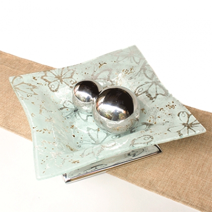 Centro de mesa block mariposa blanca