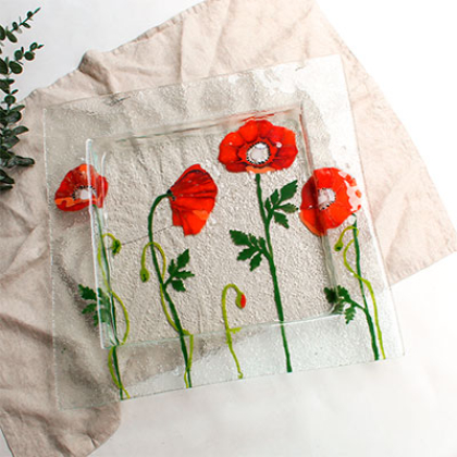 fuente cuadrada grande panqara amapola