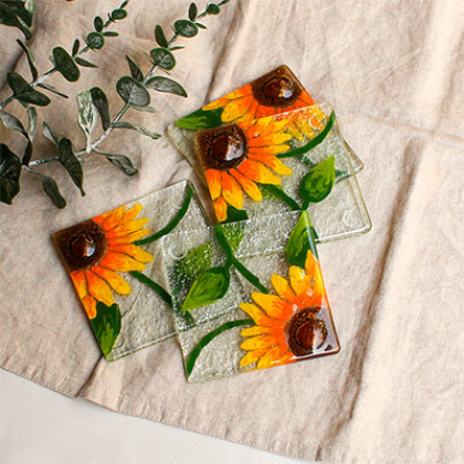 Posavasos girasoles